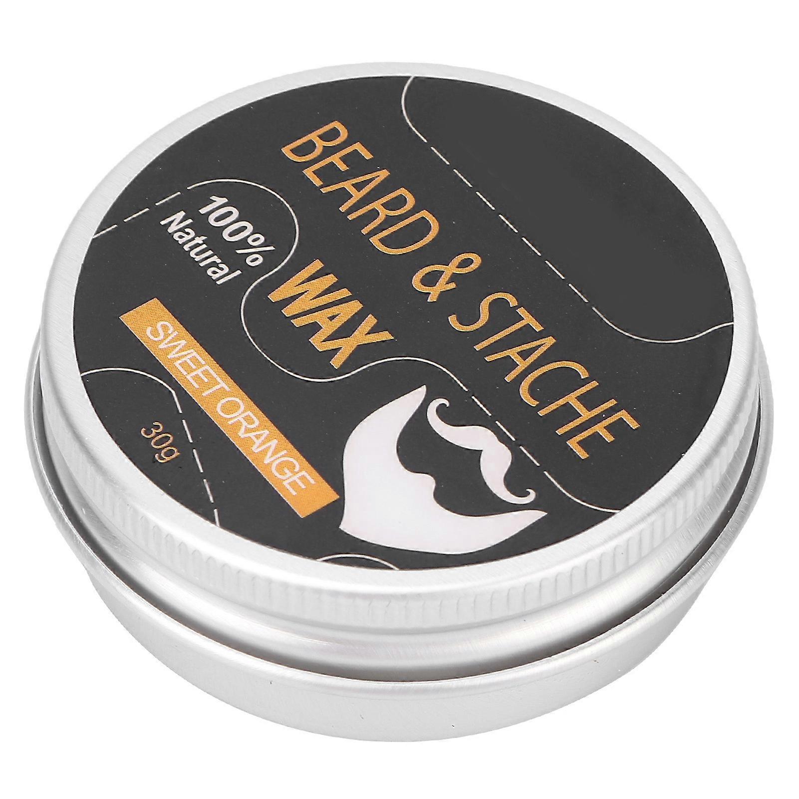 Blue ZOO Beard Cream Facial Beard Grooming Balm Mustaches Conditioner for Men 30gSweet Orange