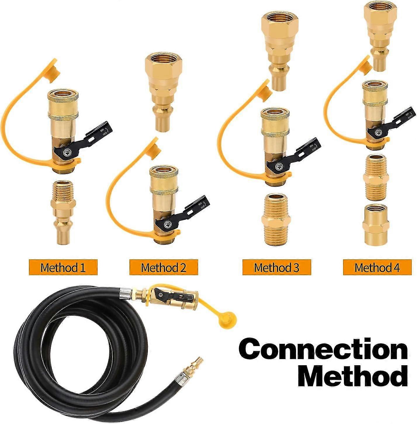 ColorFit By Milton Coupler And Plug Kit T-Style Blue 1/4 In. NPT (5-Piece