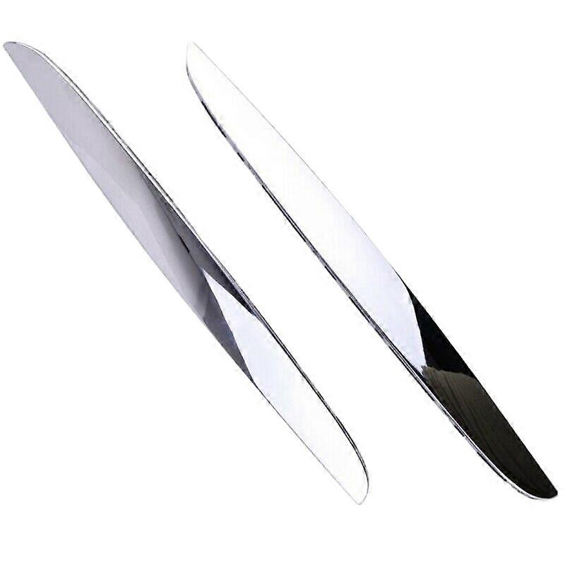 2Pcs Chrome ABS Front Bumper Above Kidney Grille Hood Cover Trim 51137117242 for 3 Series E90 E91 2