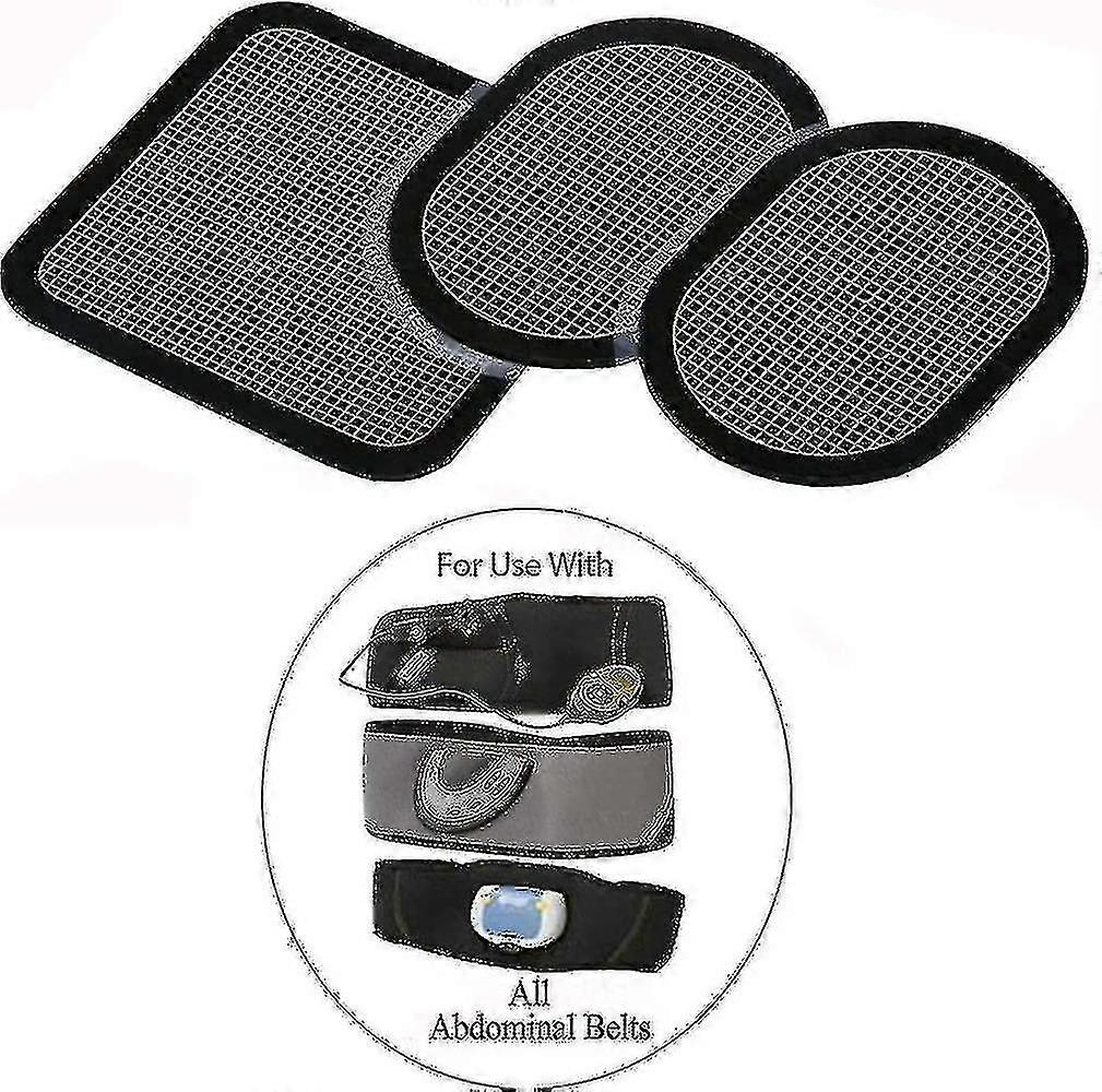 Replacement Gel Pads Compatible With All Abdominal Belts, 6 Sets (18 Gel Pads)