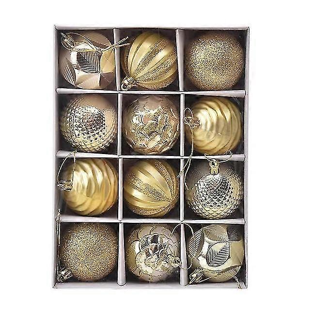 12kpl pallot puun koristelu kodinsisustus hyvää uutta vuotta Navidad riipus pallotarvikkeet