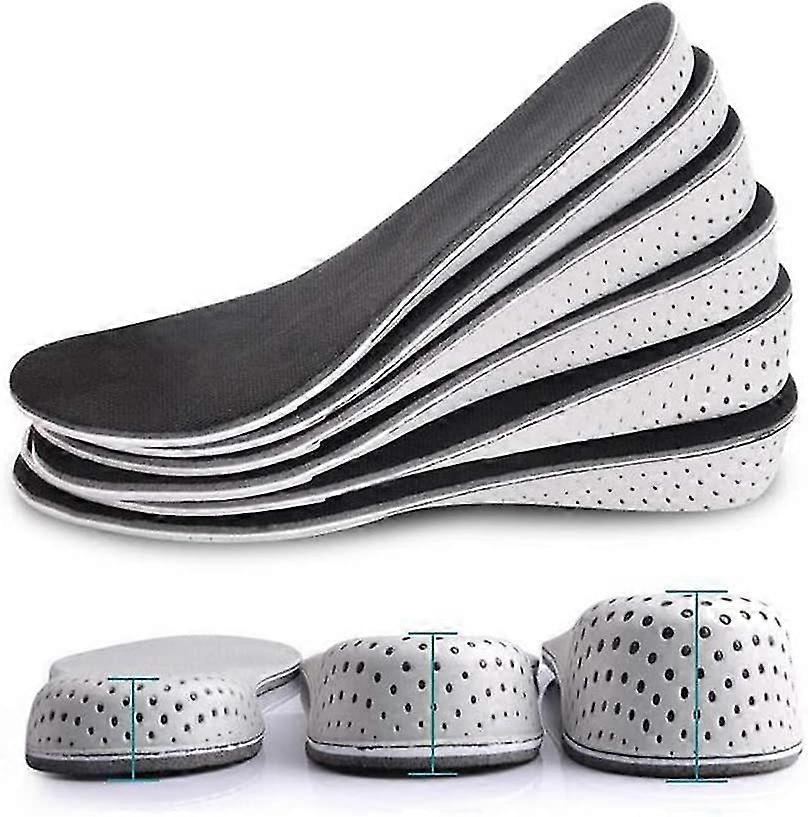 Soft Breathable Memory Foam Full Length Height Increase Insole Invisible
