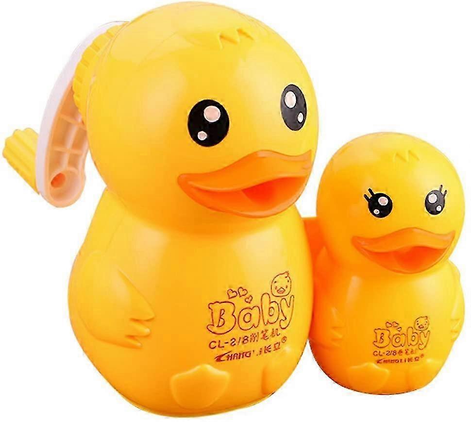 Manual Pencil Sharpener Hand-Cranking Combination Mother Duck and Baby Ducks Pencil Sharpener for St