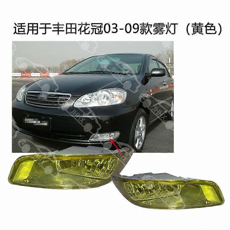 Compatible Corolla 03 04 05 06 07 08 09 Yellow Fog Lamp/Overseas 03-07 Front Bumper Fog Lamp