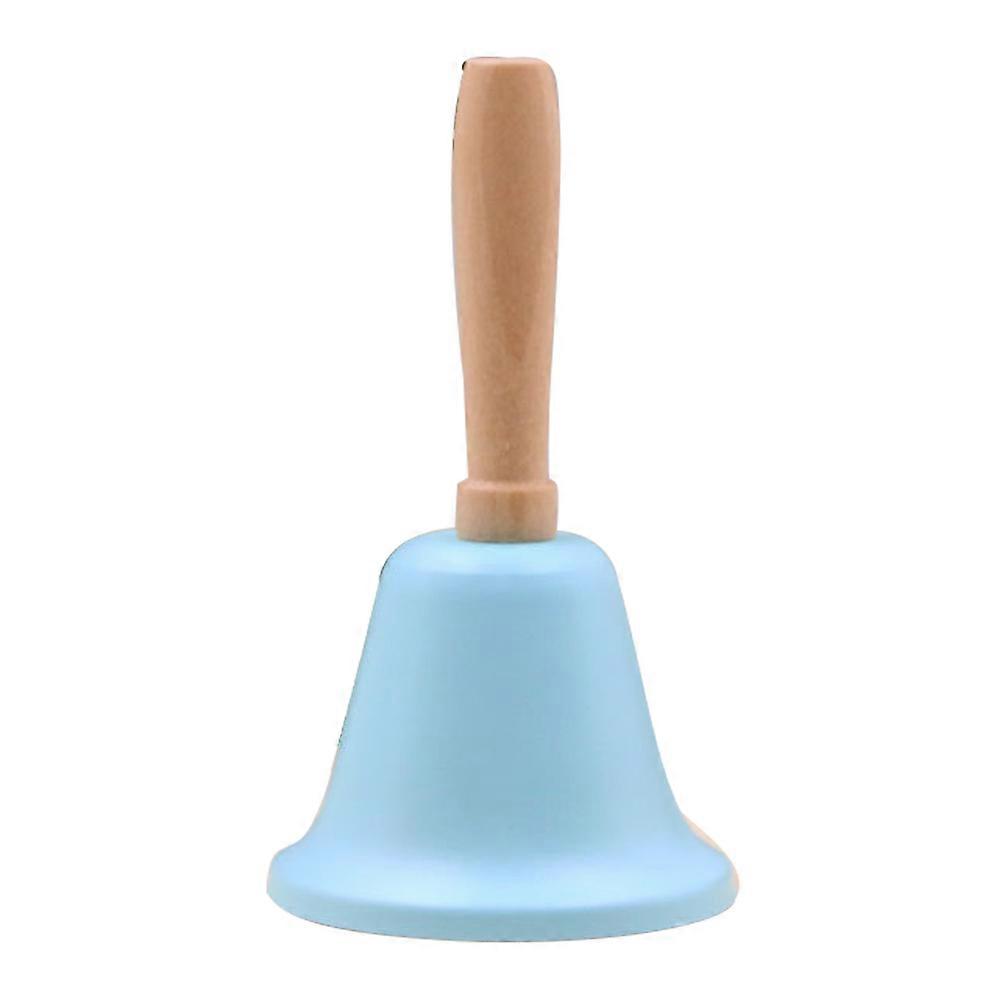 Loud Hand Call Bell With Wooden HandleChristmas Jingle Bells Blue