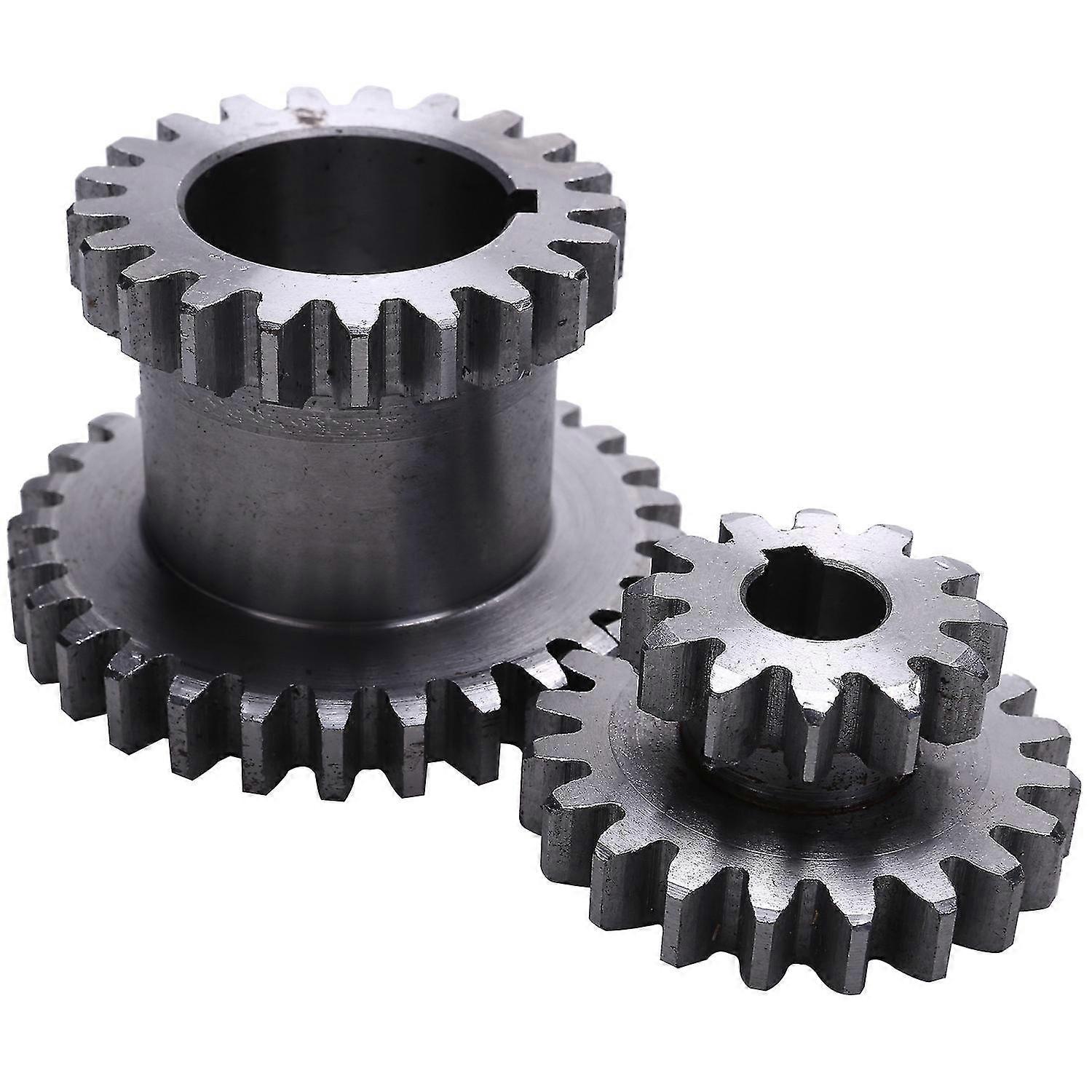2ks / set Cj0618 zuby T29xt21 T20xt12 kovový soustruh ozubené kolo Dvojité ozubení