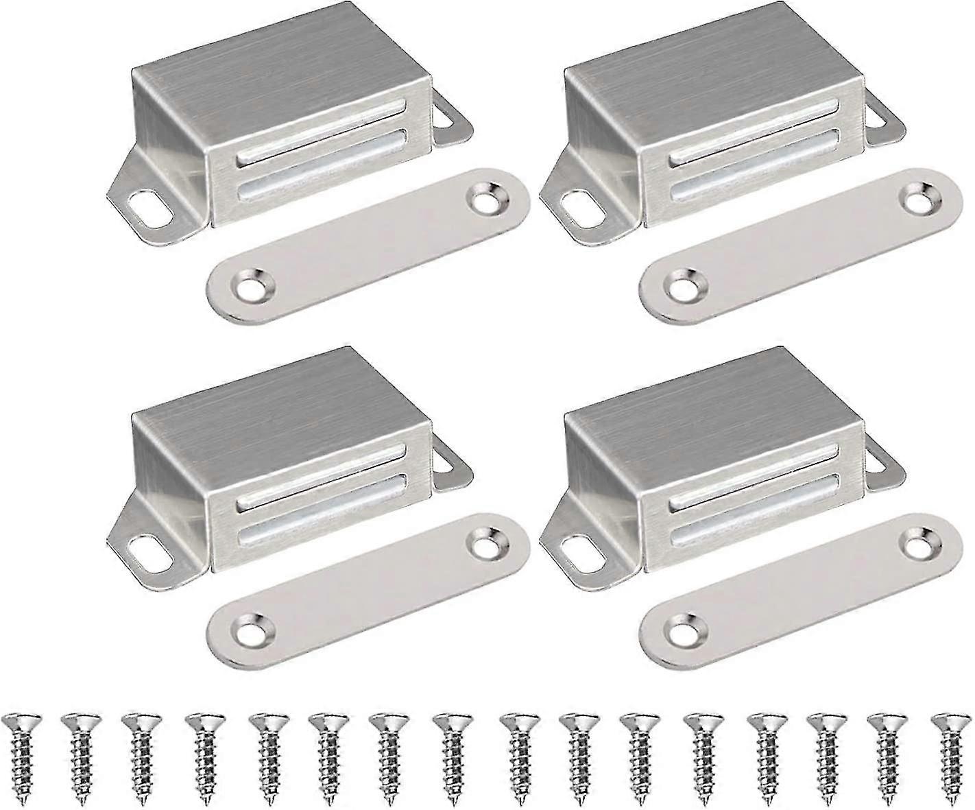 מגנט דלת ארון תפיסה מגנטית - מגנטי נעילה מגנטית דלת מגנטית דלת קרובה יותר מגנט רהיטים מגנט, נירוסטה 10 ק"ג ארון חזק מגנט