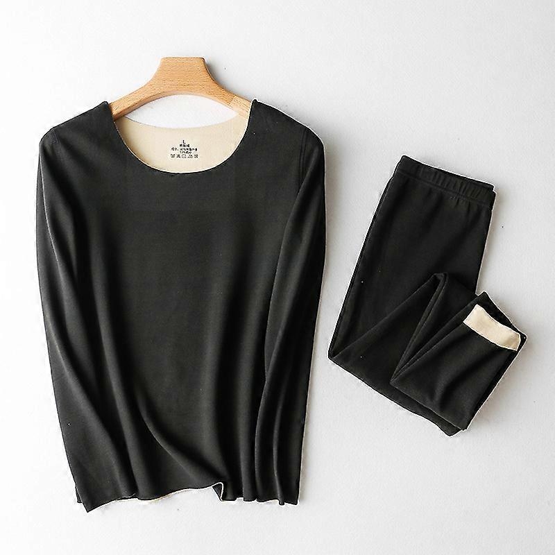 Womens Thermal Underwear Set Base Layer Fleece Gevoerd Soft Top Bottom