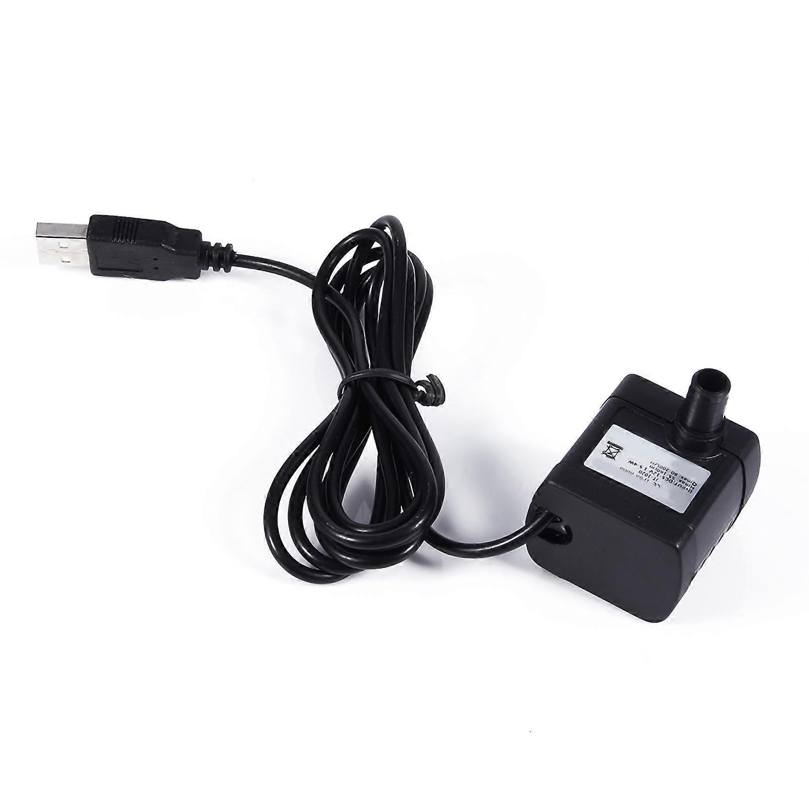 Micro Submersible Water Pump for Aquarium - Brushless DC 5V with USB Plug