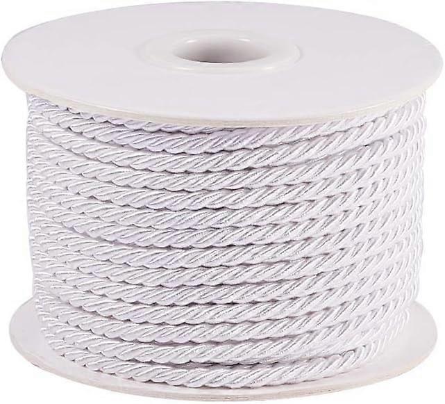 65 Feet Twisted Cord Rope Craft Nylon Rope 3mm 3 Strand Multipurpose Utility Cord Trim Choker Thread for Jewelry Making Knot Rosaries Upholstery Curta