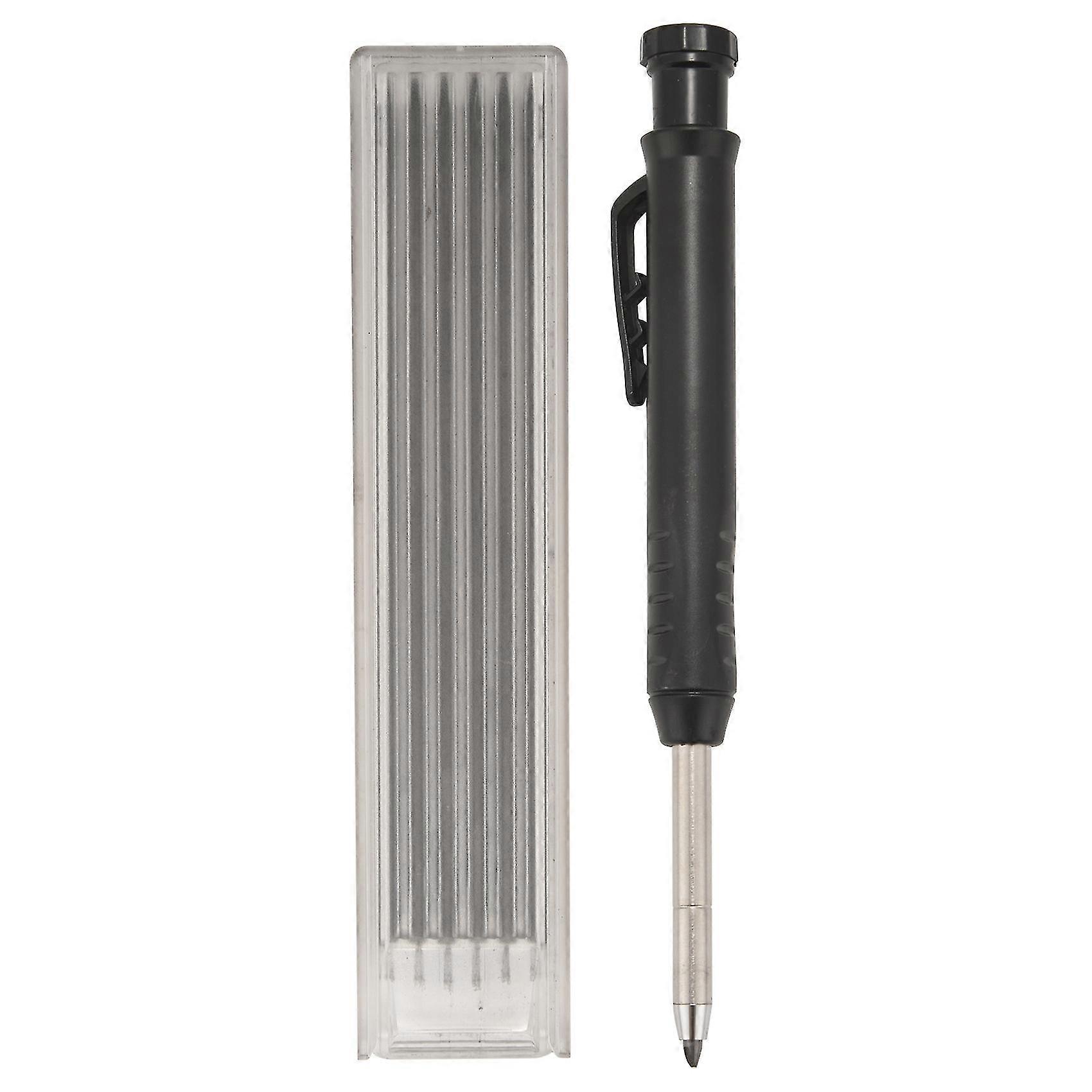 Solid Carpenter Pencil Set Hole Mechanical Pencil Refill Construction Marking Tool For Carpenter Sc