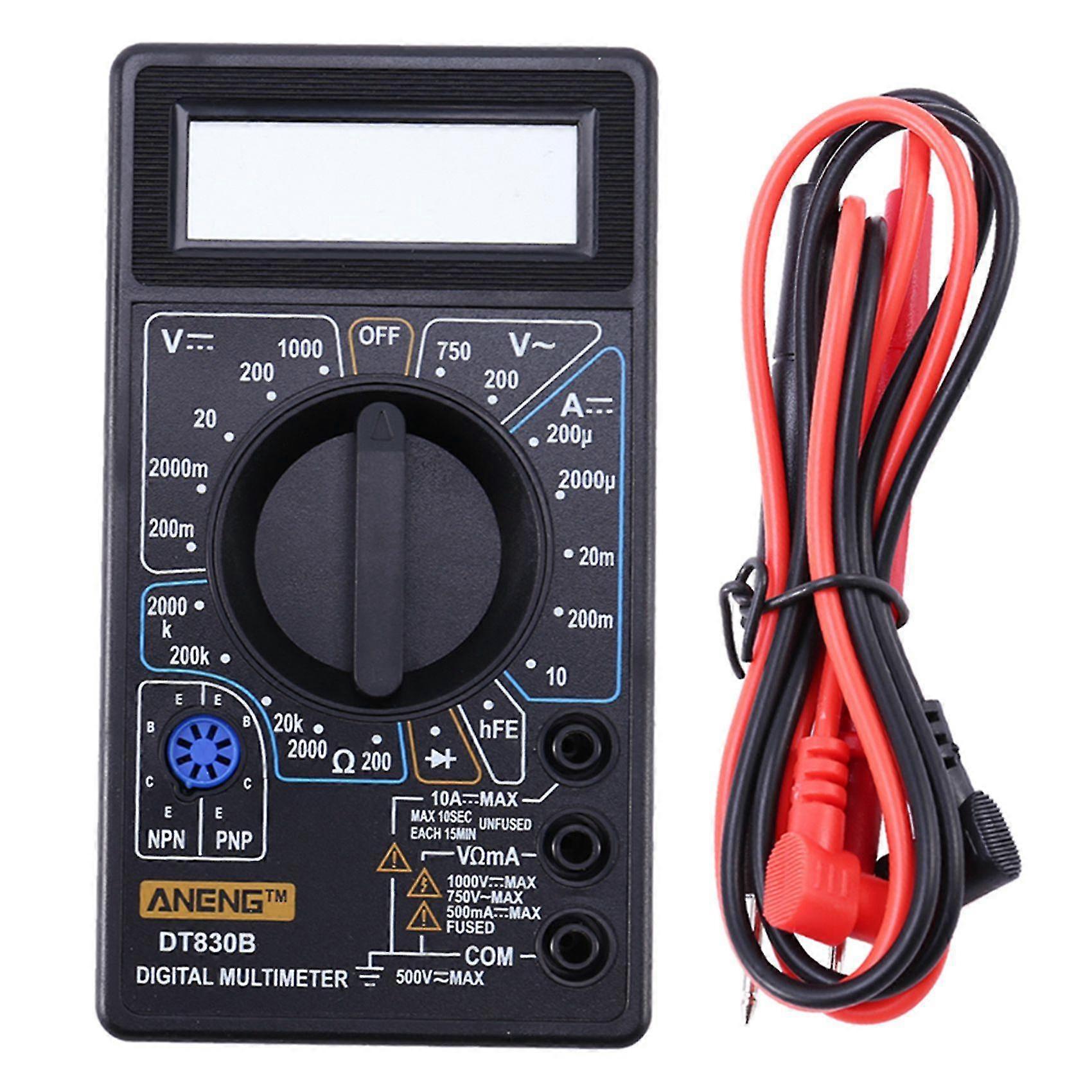 Dt830b Mini Lcd Digital Multimeter Electric Voltmeter Ammeter Ohm Tester Acdc 7501000v Amp Volt Ohm Tester Multi Meter
