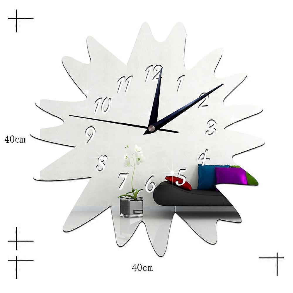 Wall Mirror Sticking DIY Creative Wall Clock