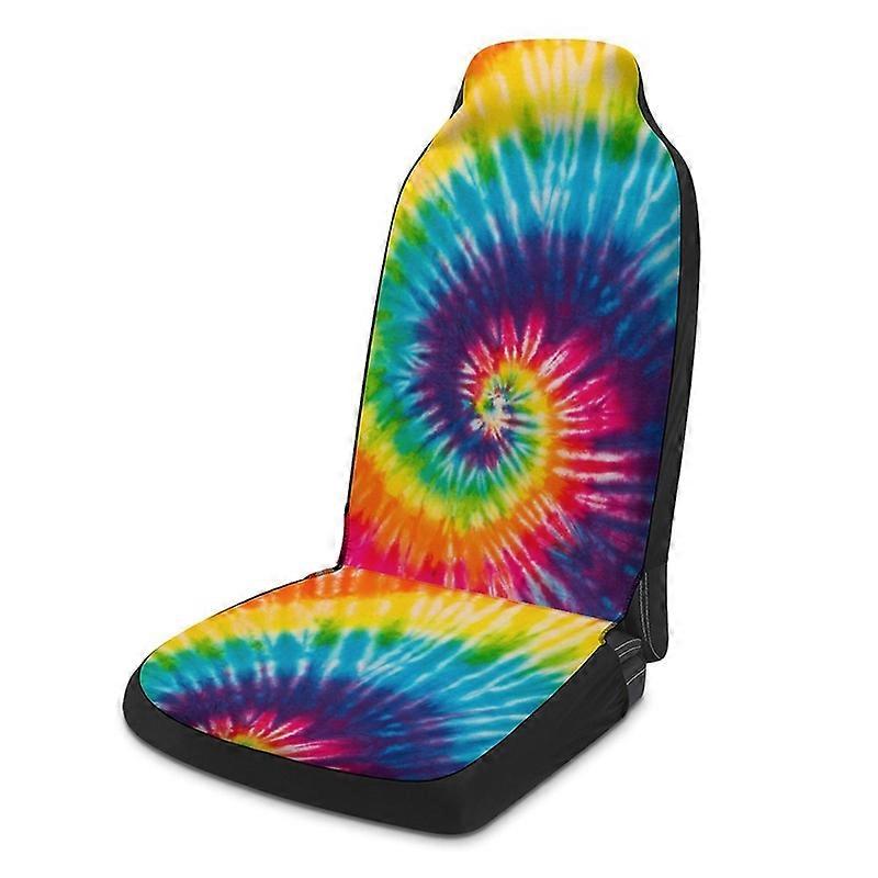 Car Universal Printed Seat Protector Coloful Swirls