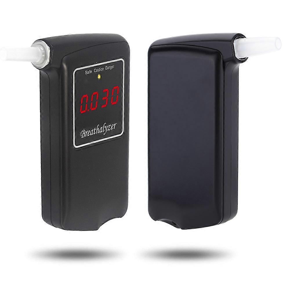 Professional Breathalyzer Portable Digital Breath Alcohol Tester Meter with 10pcs Transparent Mouthpieces Alcohol Tester AT-858