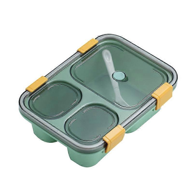 Microwave Plastic Lunch Box, Specification: 850ml (Green)