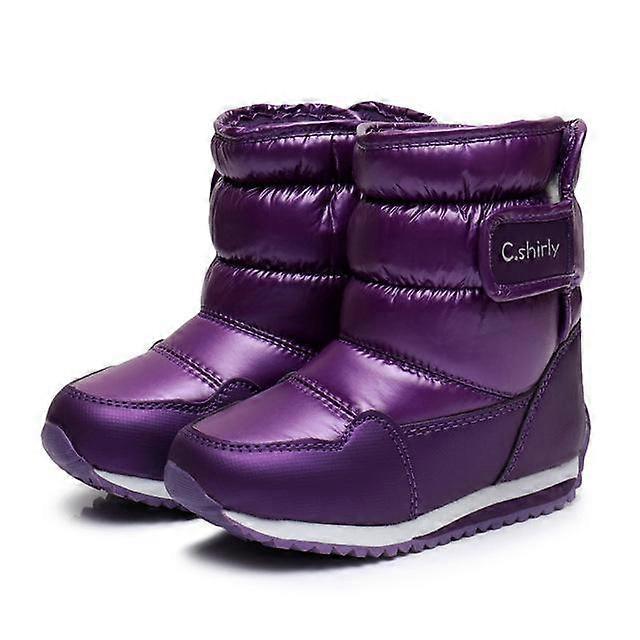 New Children Snow Boots Rabbit Warm Winter Boots Fashion Plush Baby Shoes Water-Proof Sneakers Girls Boys Boots