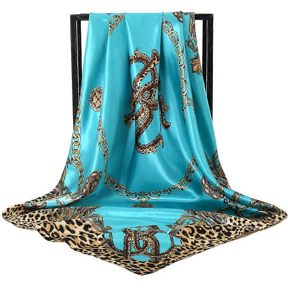 90cmハンカチサンプルーフサテンショールシルキースカーフファッションユニフォームラップレディース