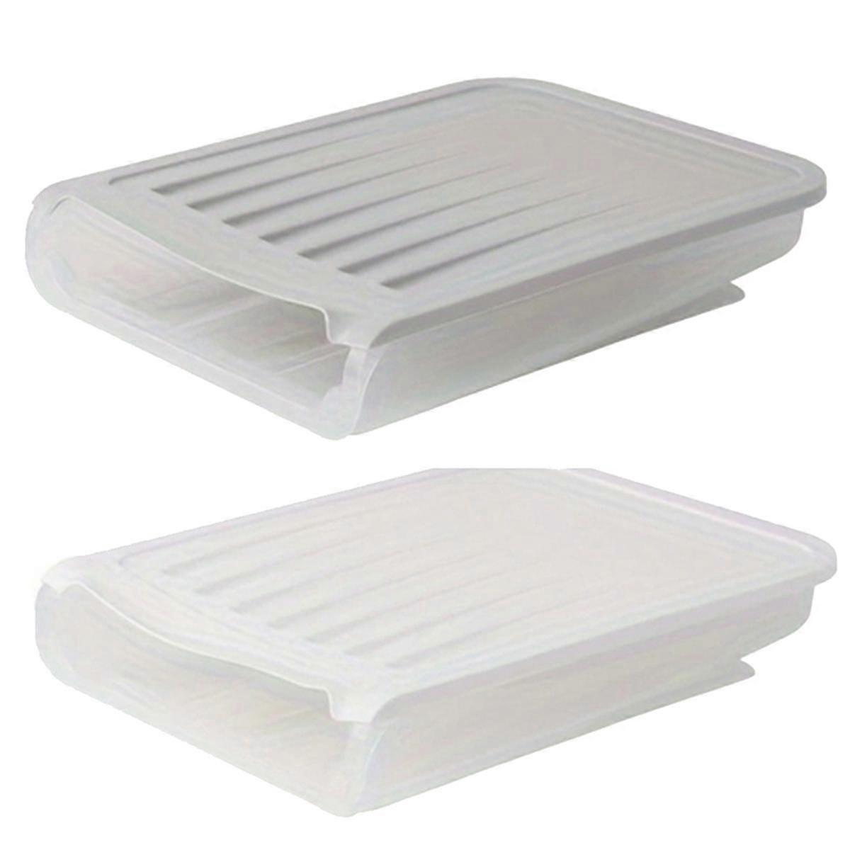 Automatic Rolling Egg Box Refrigerator Crisper Egg Basket Storage Container Kitchen Storage Box Gra