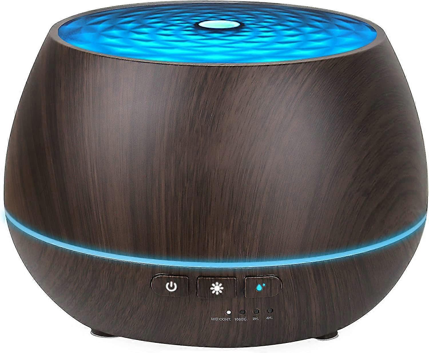 Aroma Diffusor 500ml Holzmaserung Aroma Diffusor mit Timer Cold Mist Luftbefeuchter