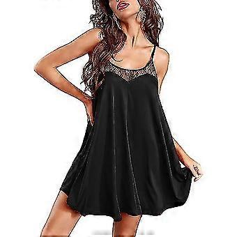Nachthemd Sexy Lingerie voor Vrouwen Nachtkleding Kant Chemise Mouwloze Camisole Slip Dress Babydoll