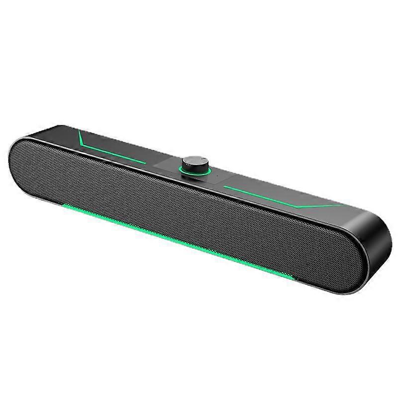 LED USB Powered Sound Bar Speakers Bass Soundbar for Computer Desktop Laptop PC