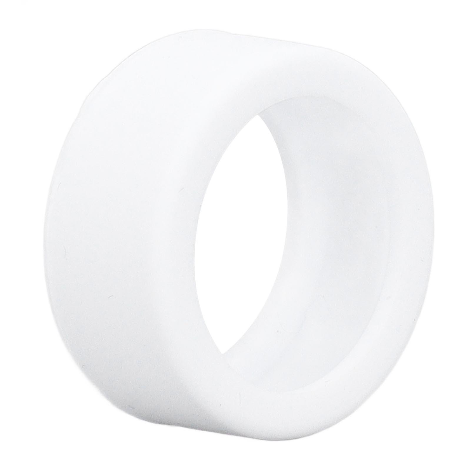 Silicone Ring Cover for Ring 3 Scratch Resistant Skin Friendly Elastic Ring Protector Protective Sleeve Blanc M pour la taille 11 12 13