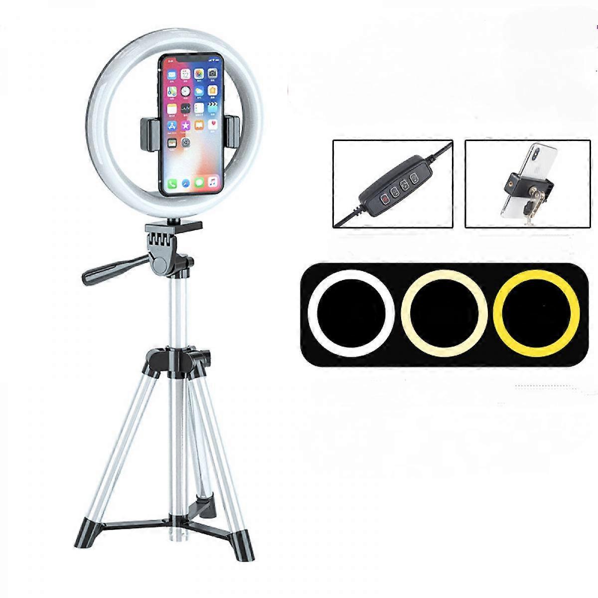 20CM Selfie Ring Light with Tripod Stand,LED Ring Light for Live Stream/Makeup