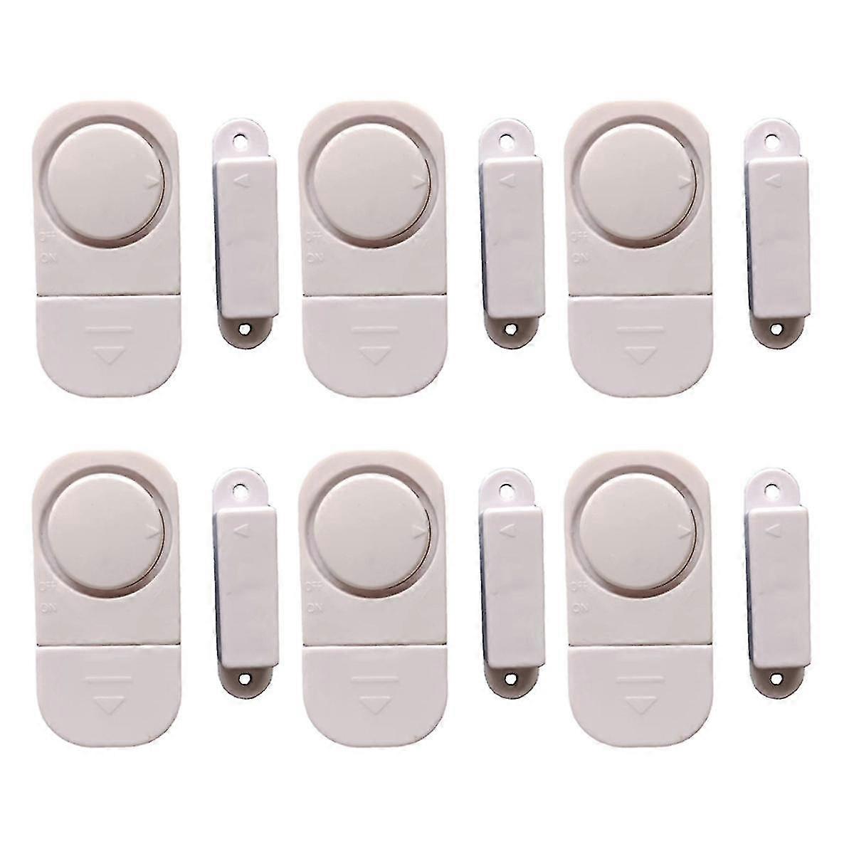 6Sets/Pack Wireless Anti Theft Apartment Burglar Alert Door Alarm Window for Home Security DIY Magn