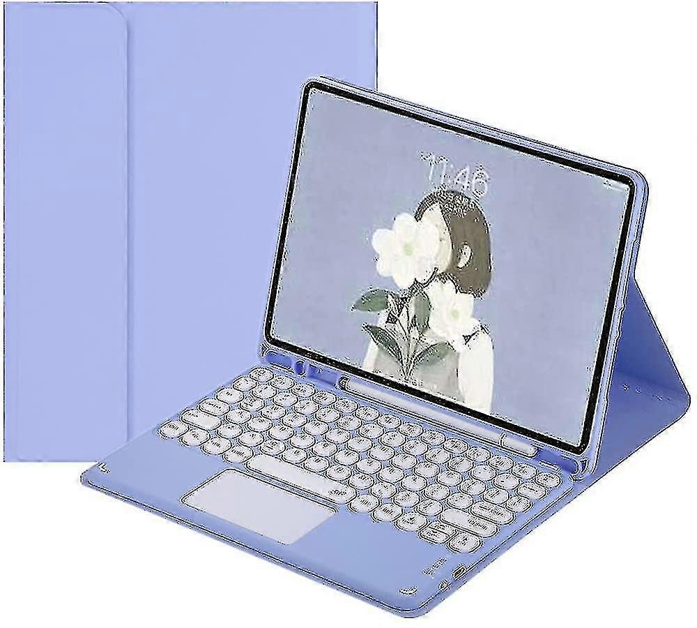 Ipad 10th Generation 2022 Keyboard Case With Touchpad Cute Ro Key Color Keyboard Ipad 10 10.9 Inch Detachable Touch Keyboard Im Smart Cover With