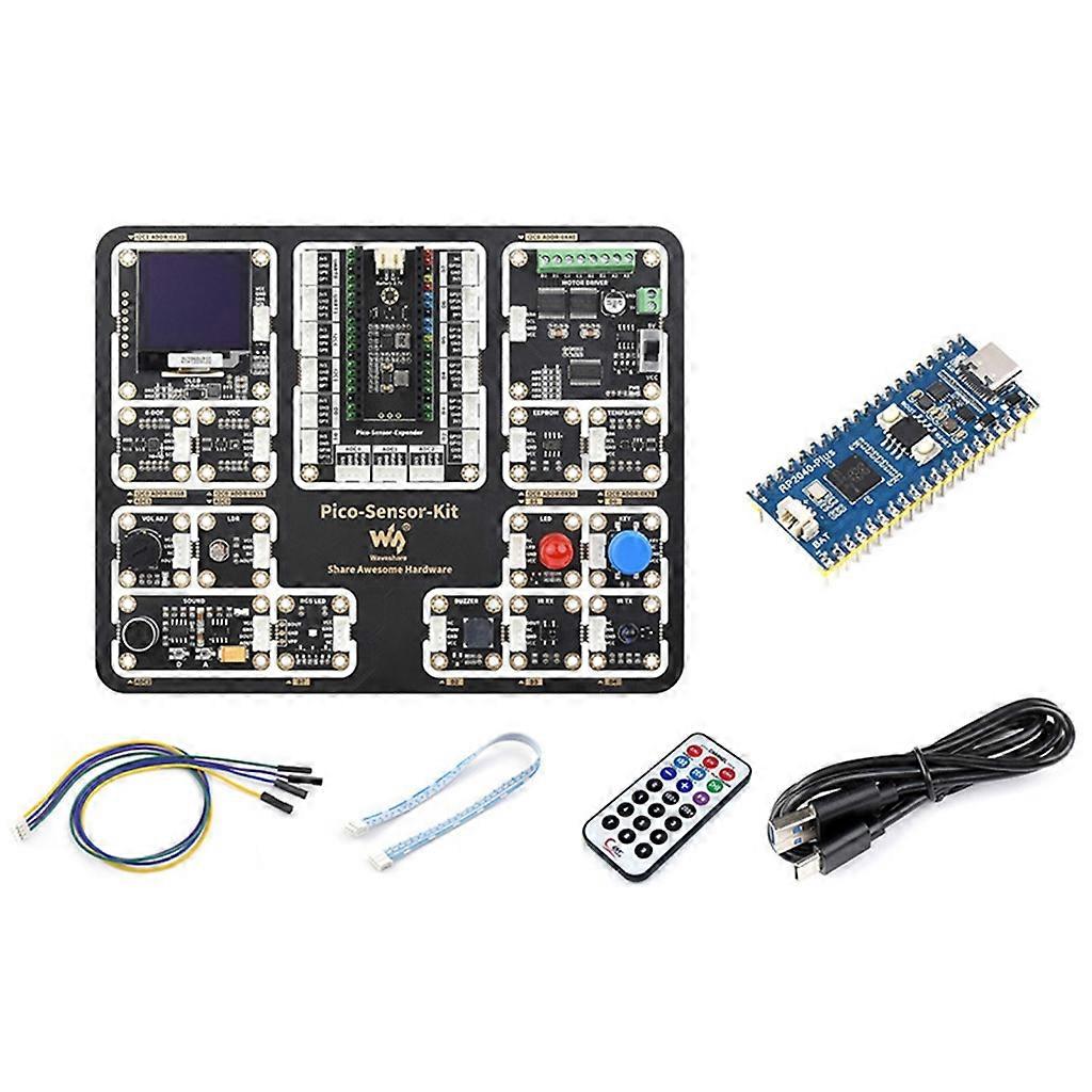 for Raspberry Pi Pico Entry-Level Sensor Kit All-in-One Pico-Sensor-Kit-B