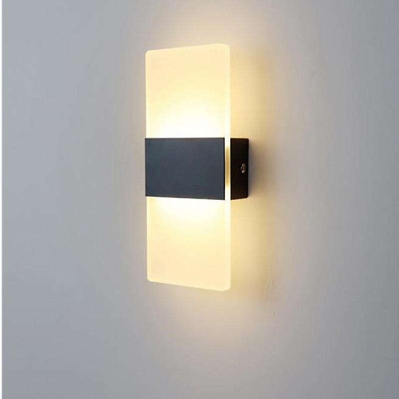 Modern Simplicity Led Wall Lamp Warm White Light For Bedroom Bedside Sconce Stairs Lighting Wall Light Fixture Bathroom Lamp 40#