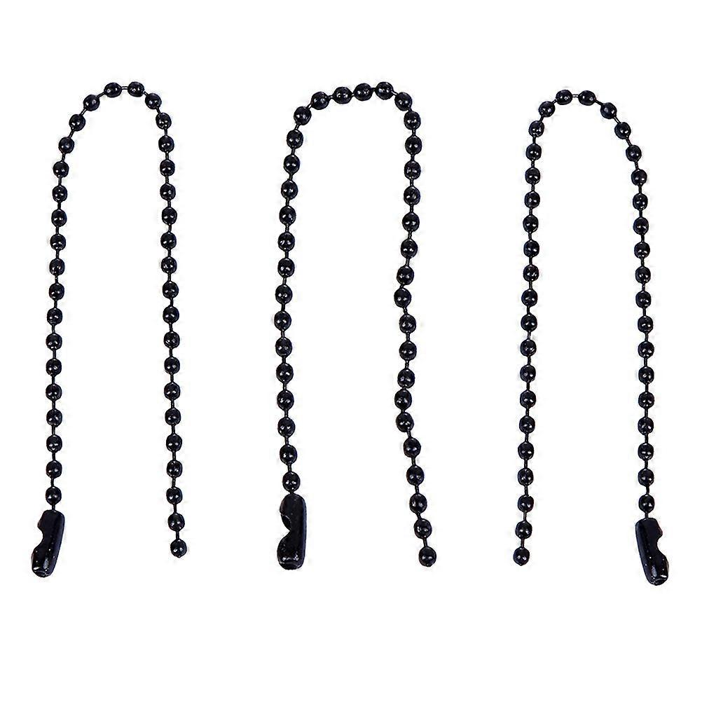 100pcs Circular Bead Chain Stoving Varnish Tag Chain Iron Chain Ball Chain