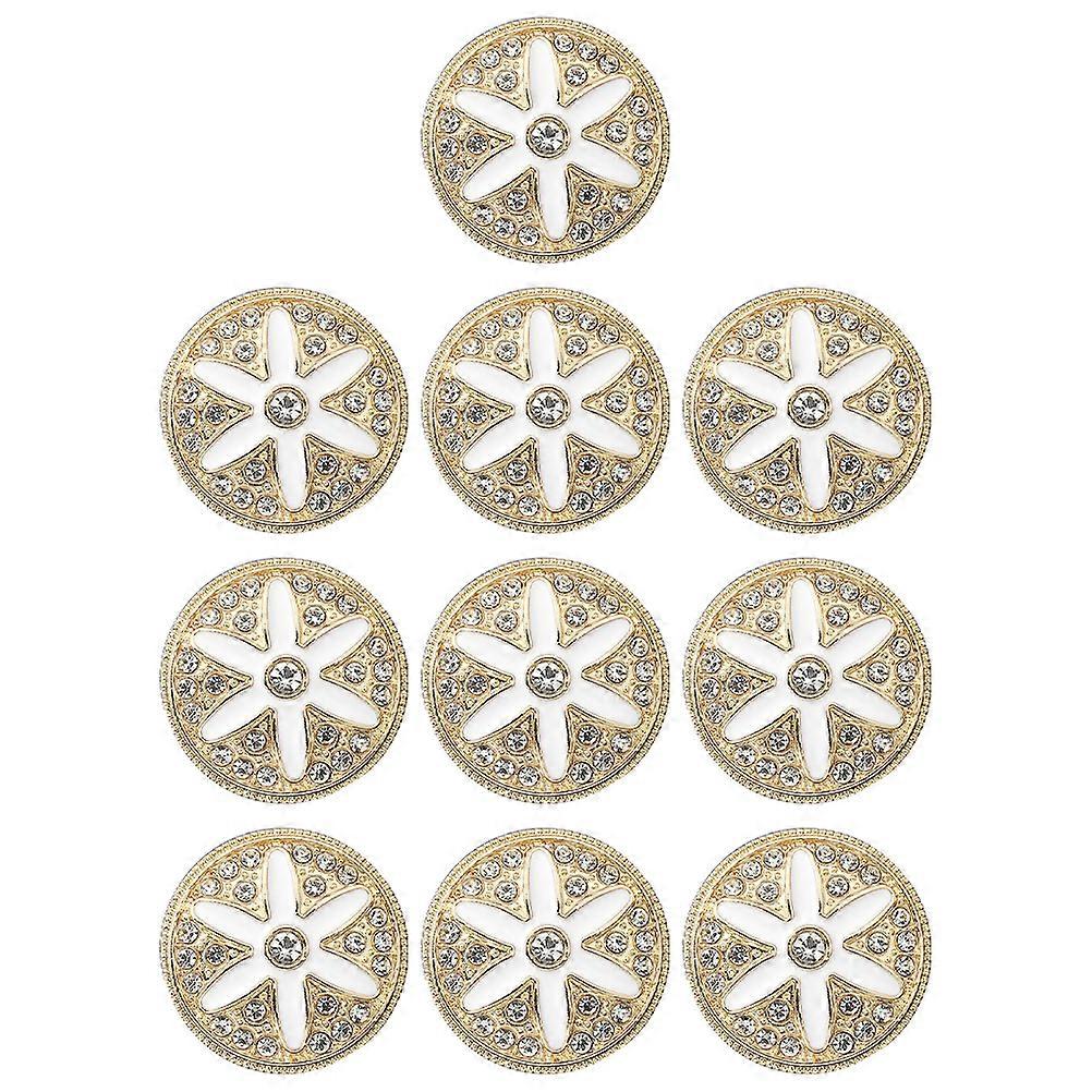 1 Set 10 Pcs 18MM Metal Buttons Overcoat Woolen Coat Clothes Round Buttons