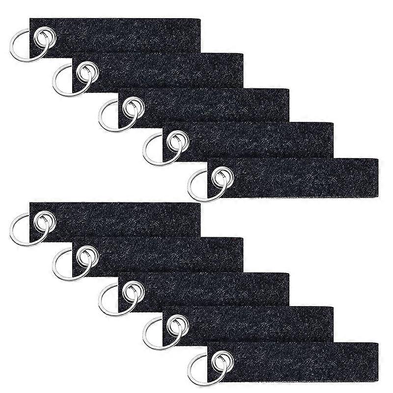 20pcs Craft Blank Felt Key Chains Gift Diy Keychain Charms Diy Felt Key Chains Decors