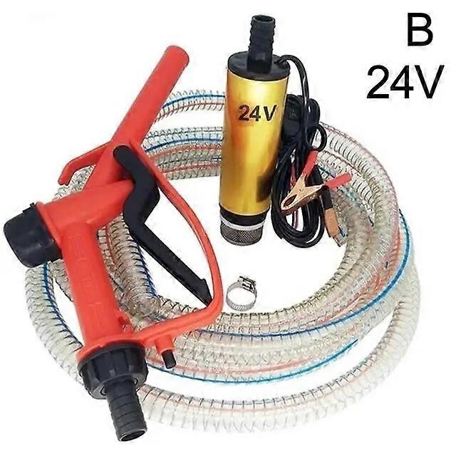 Pompe de transfert électrique de carburant portable avec tuyau d’huile en acier 5M Pompe filtrée submersible 12V 24v