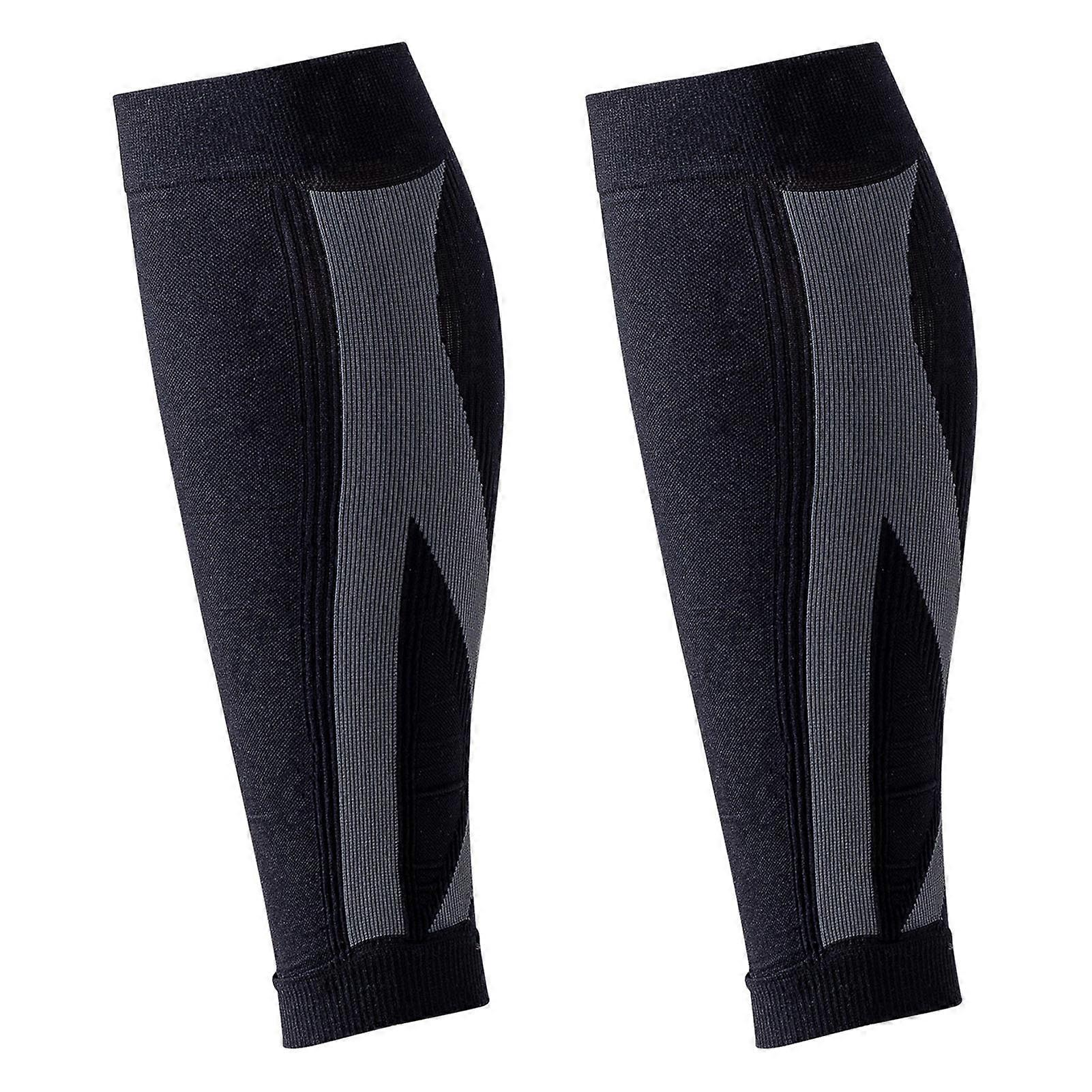 1 Pair Compression Calf Sleeves Extra Soft Stretchy Washable Breathable Friendly to Skin Cramp Relief Unisex Compression Calf Leg Sleeves Protector Sp