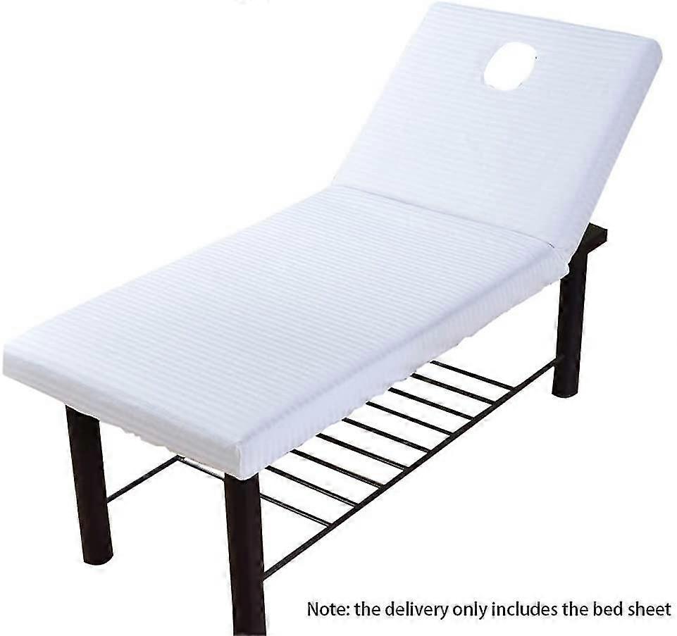 Massage Table Sheet With Face Hole, Cotton Blend Bed Cover And Soft Table Sheet 190 X 70 Cm
