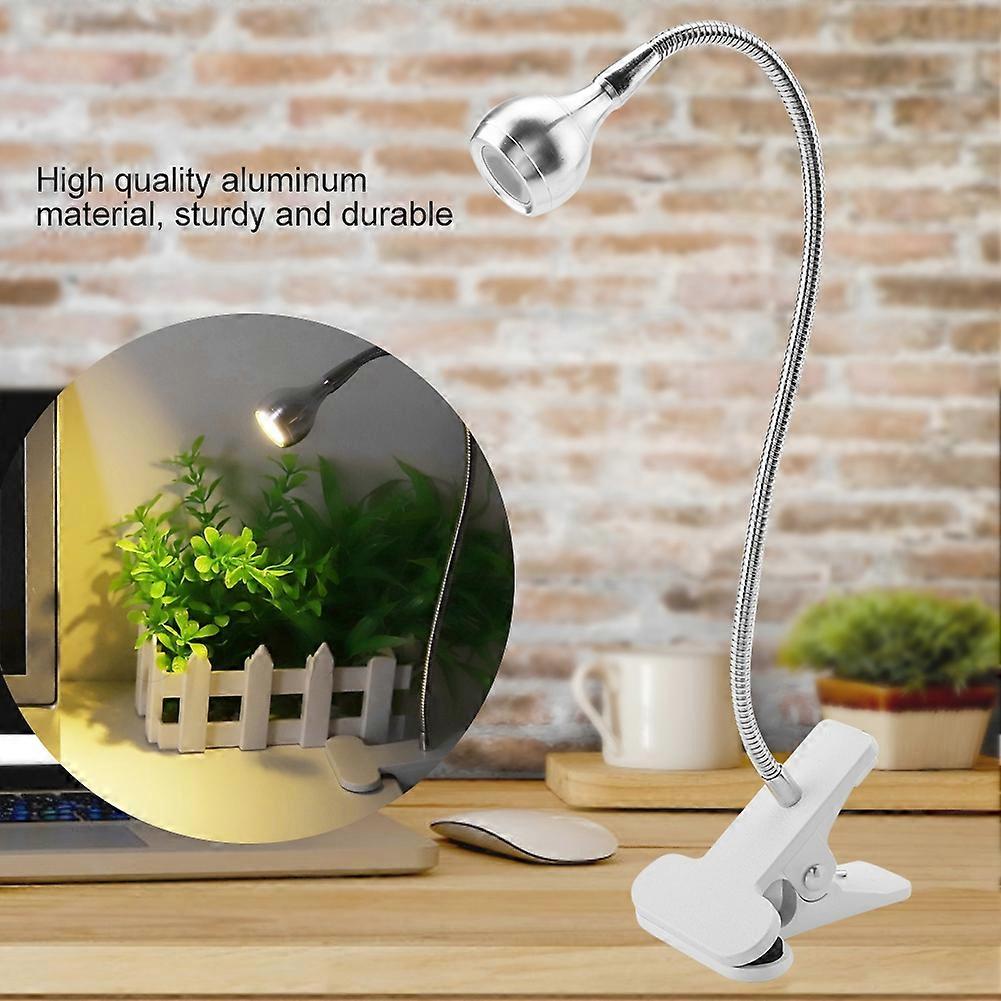 Lampe de table USB LED Mini lampe de nuit de bureau avec clip pour l’étude à domicile Lecture