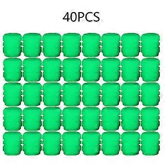 16/20/40pcs Mini Luminous Tire Válvula Caps Car Motorcycle Colorido Válvula Brilhante Tampa Tire Wheel Hub Styling Decor Acessórios