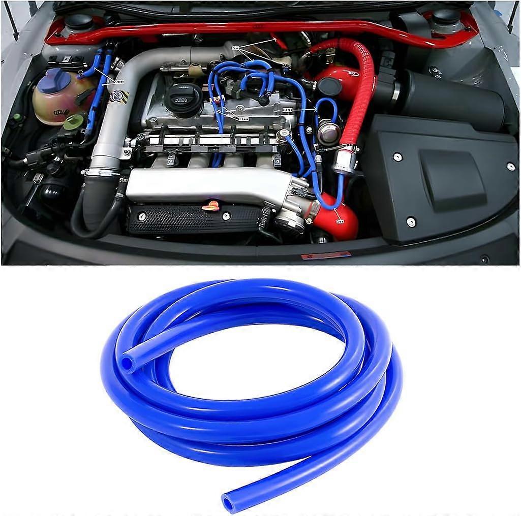 Silicone Vacuum Tubing Hose Line, 3m 6mm Inner Diameter Hose, High Tempterature Max Pressure for Multiple Use (Blue)