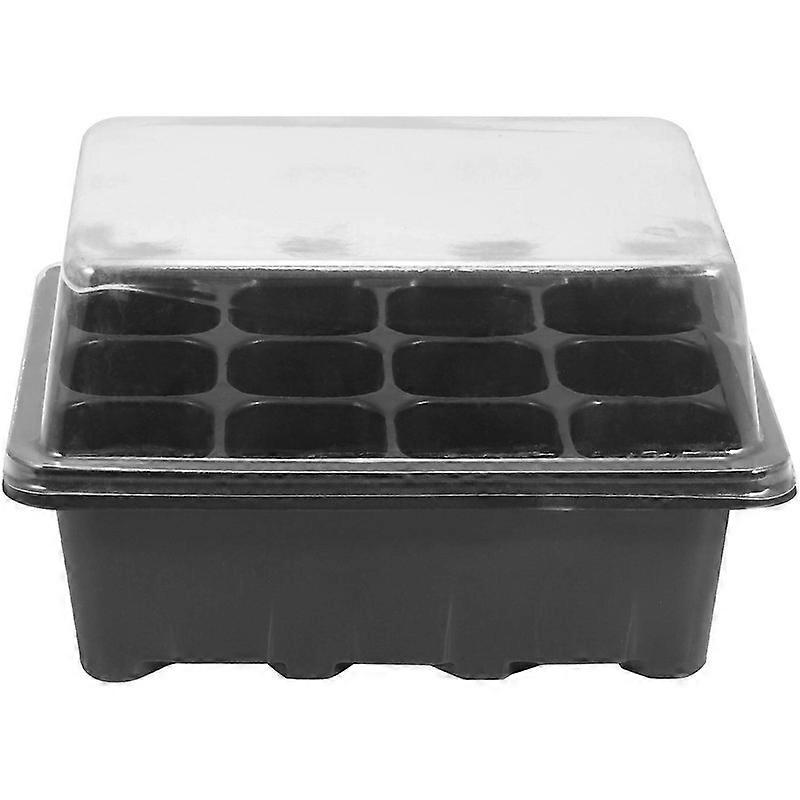 8 stk frøbrett med lokk 12 celler frøbrett plastfrø Propagator skuff sett frøplantebrett Sprou