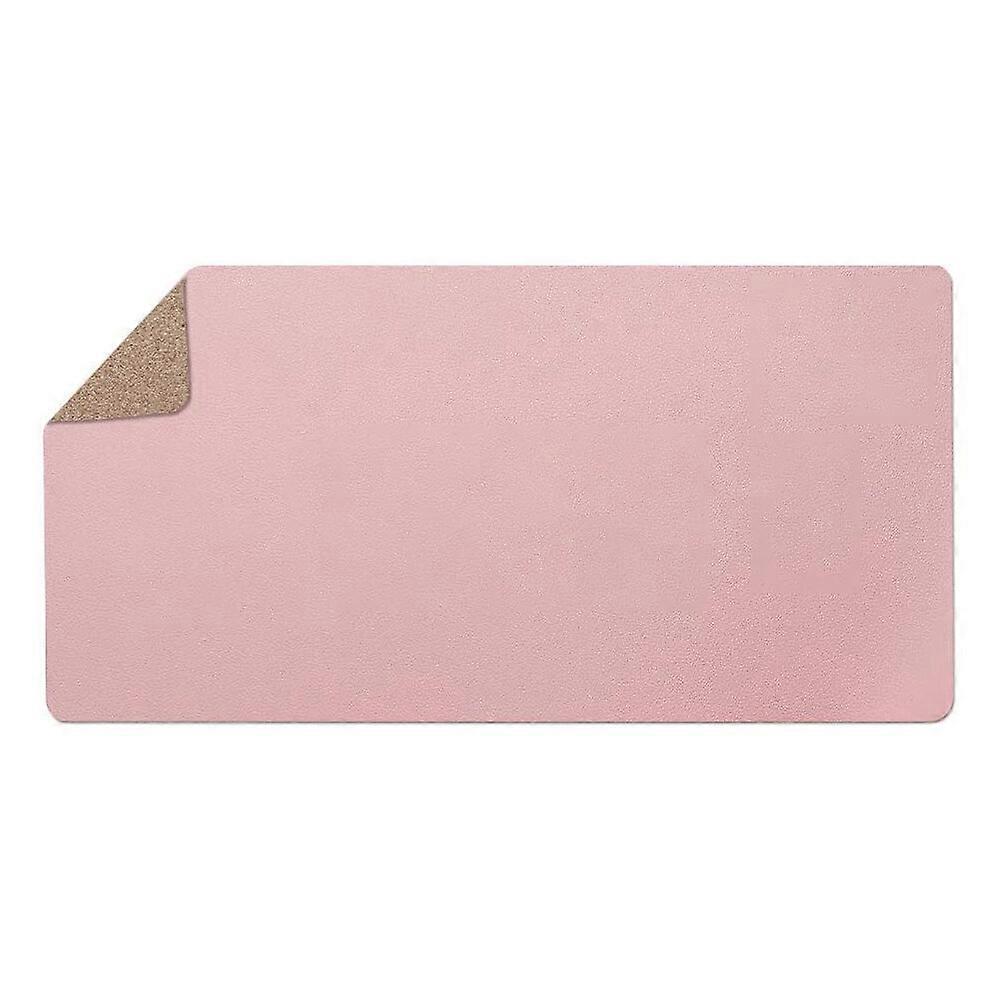Atailorbird Large Mouse Pad Pu Leather Cork Anti-slip Gaming Keyboard Pad Deskto