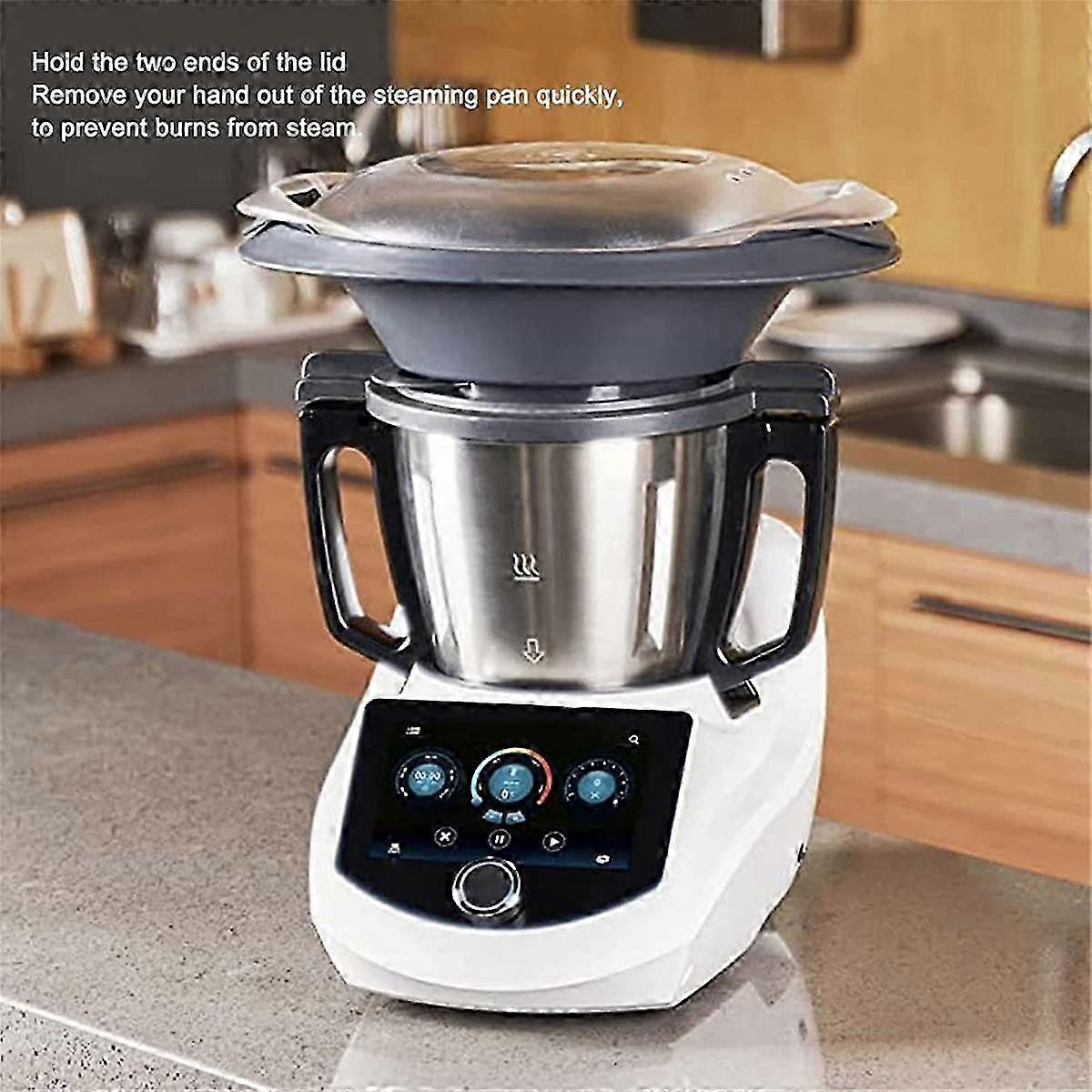 Til TM6 TM5 TM31 foodprocessor køkkentilbehør gennemsigtig damppandedæksel + dampbakke