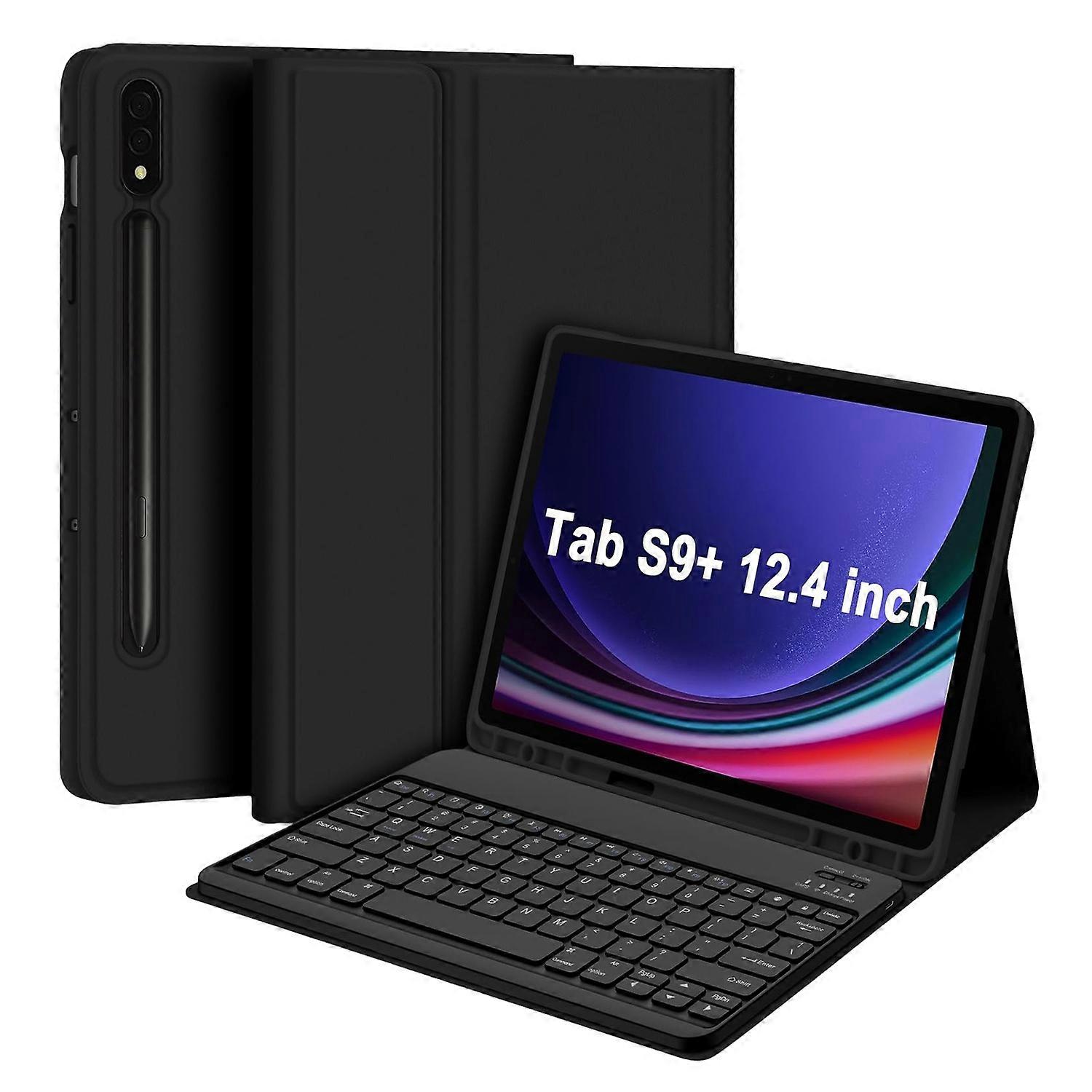 1 Set Tablet Keyboard & Protective Case Colorful Wireless Bluetooth-compatible Keyboard with