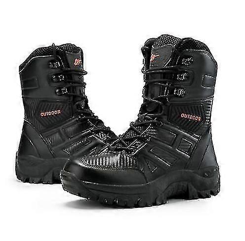 Erkek Büyük Boy Askeri Botlar Açık Aşınmaya Dayanıklı Yüksek Üstlü Savaş Ayakkabıları Saha Eğitimi Taktik Botlar Nefes Alabilir Yürüyüş Erkekler İçin Çöl Botları