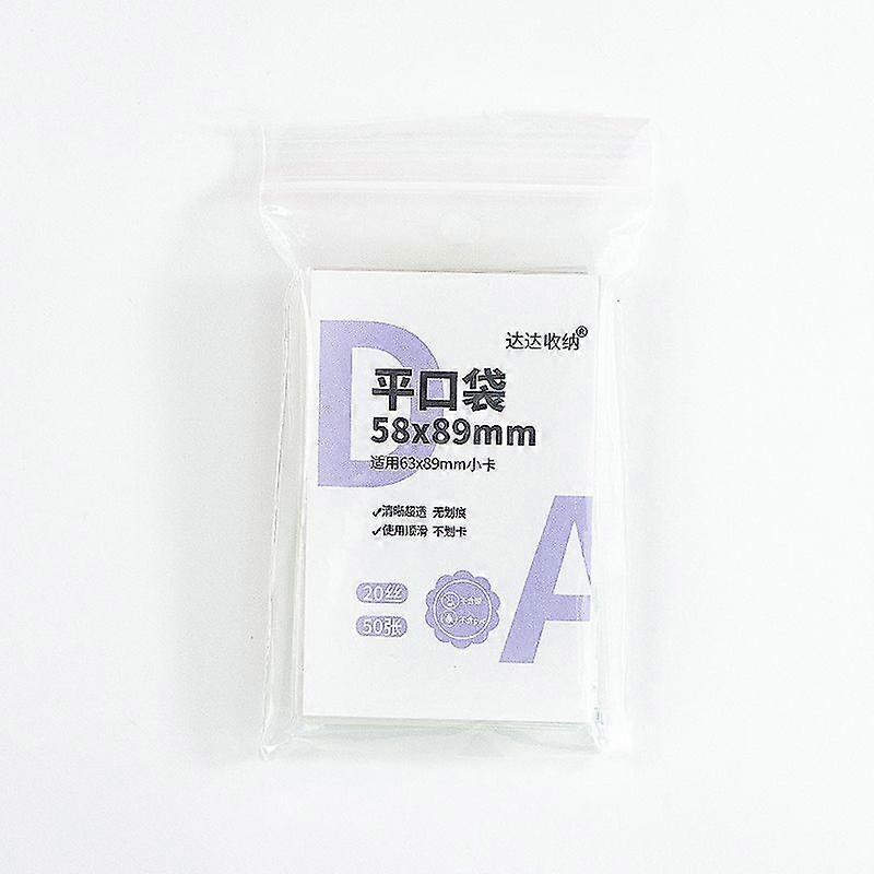 50Pcs/Set Card Sleeves Clear Cpp 3 Inch Photocard Protector Film Album Binder