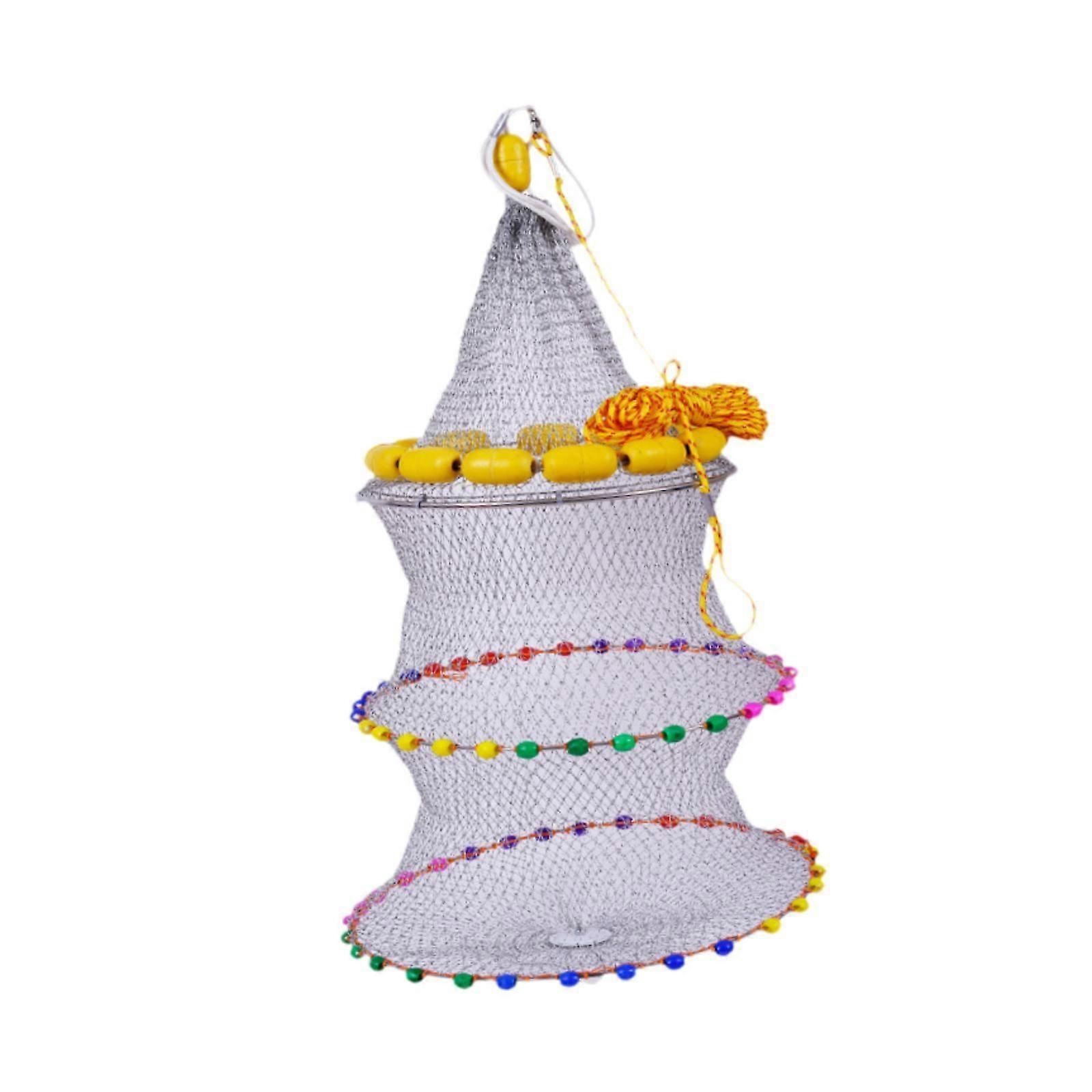 Floating Fish Protection Net Fishing Equipment Foldable Floating Fish Basket