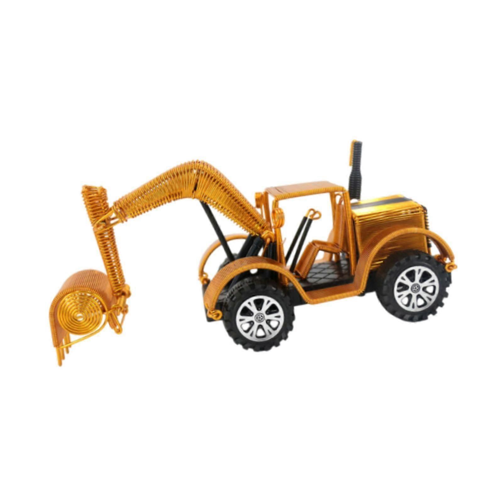 Mini Ingegneria Modello Collezione Costruzione Camion Giocattolo per Lui Ufficio Regalo oro