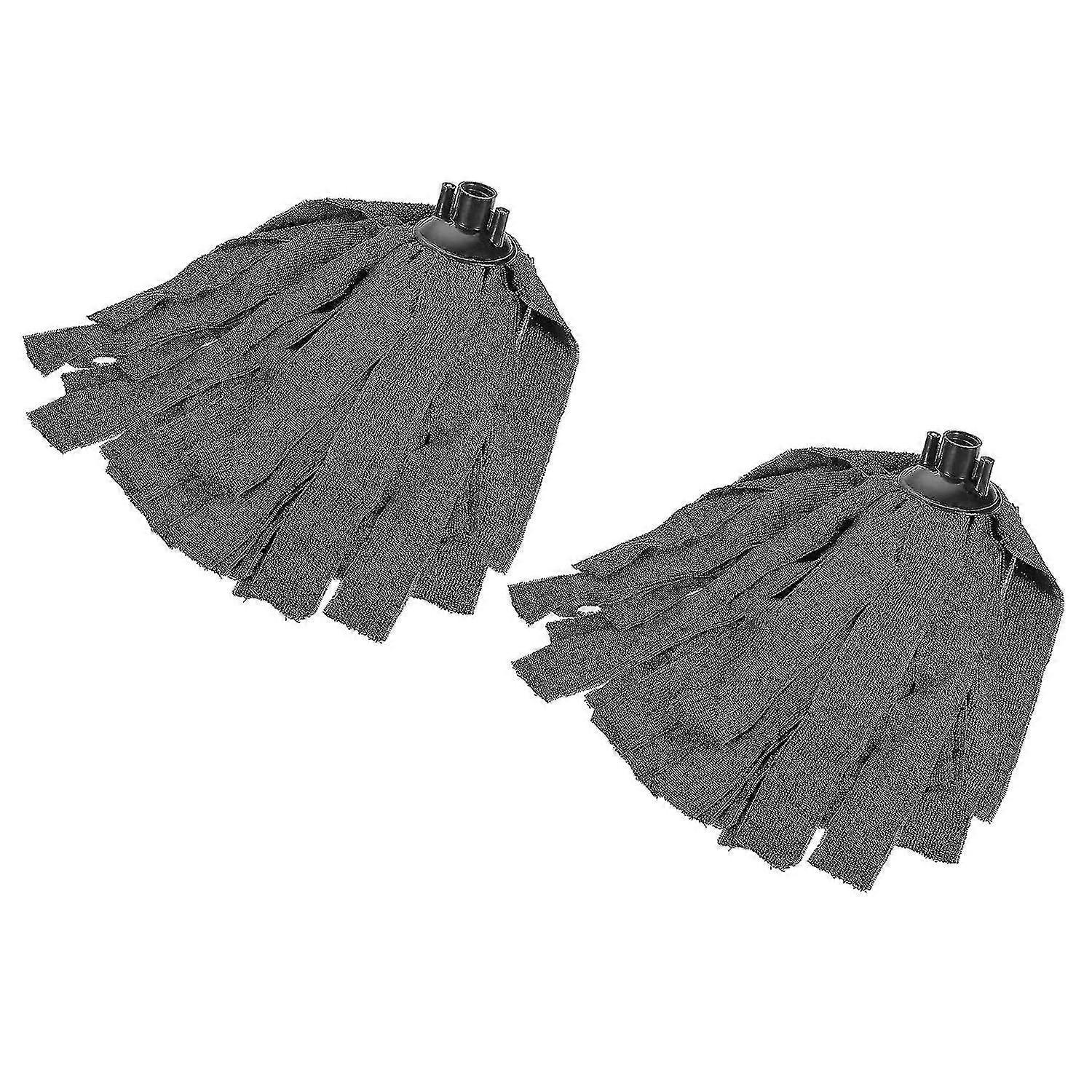 Mikrofaser-Stoffwischköpfe Ersatz 31 cm Länge für Pads, schwarz 2er-Pack